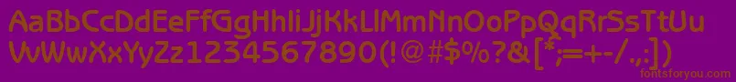 BenjaminsansBold Font – Brown Fonts on Purple Background