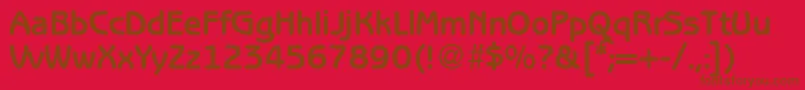 BenjaminsansBold Font – Brown Fonts on Red Background