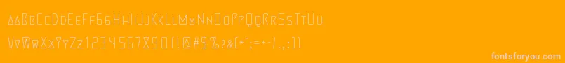 Police MartiensoThin – polices roses sur fond orange