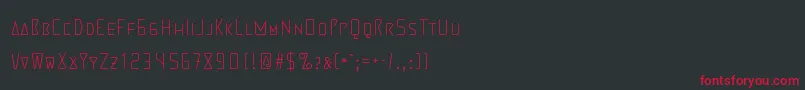 MartiensoThin Font – Red Fonts on Black Background