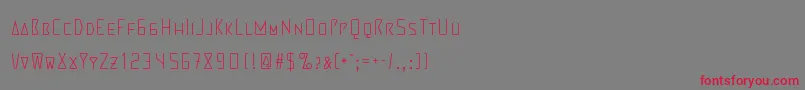 MartiensoThin Font – Red Fonts on Gray Background