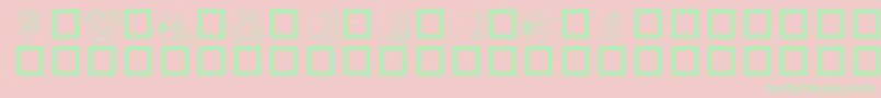 Teddydings3Dl Font – Green Fonts on Pink Background