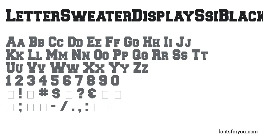 LetterSweaterDisplaySsiBlack Font – alphabet, numbers, special characters