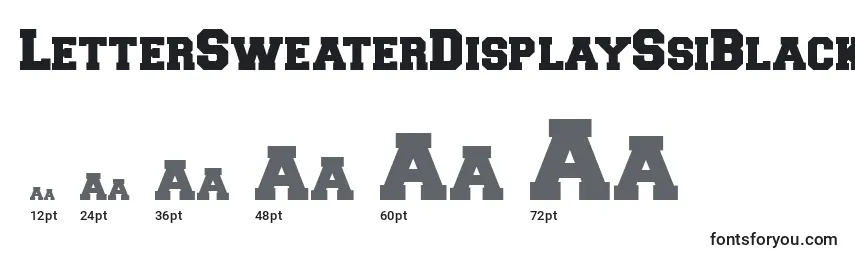 LetterSweaterDisplaySsiBlack Font Sizes