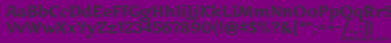 MarkooneRegular Font – Black Fonts on Purple Background