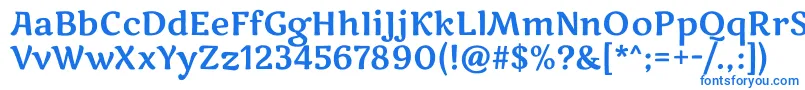 MarkooneRegular Font – Blue Fonts on White Background