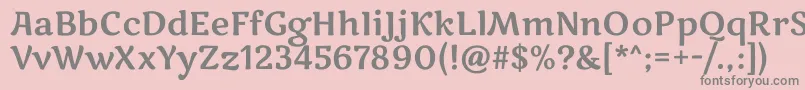 MarkooneRegular Font – Gray Fonts on Pink Background