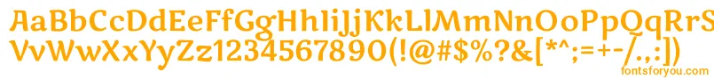 MarkooneRegular Font – Orange Fonts on White Background