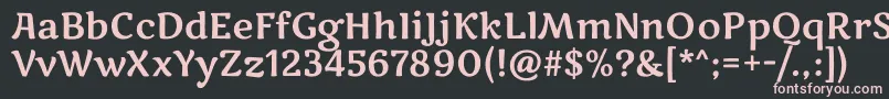 MarkooneRegular Font – Pink Fonts on Black Background