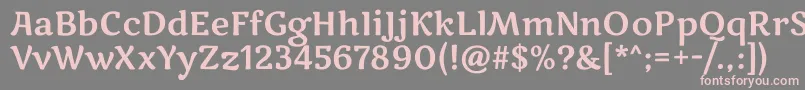 MarkooneRegular Font – Pink Fonts on Gray Background