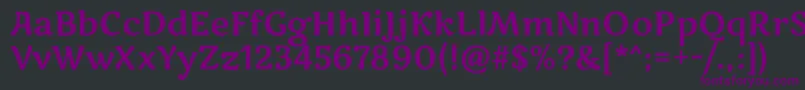MarkooneRegular Font – Purple Fonts on Black Background