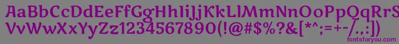 MarkooneRegular Font – Purple Fonts on Gray Background
