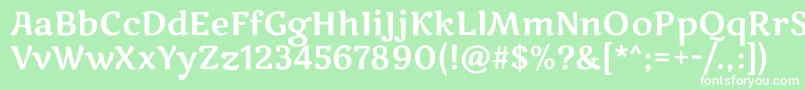 MarkooneRegular Font – White Fonts on Green Background