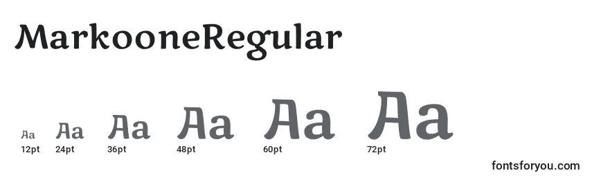 MarkooneRegular Font Sizes