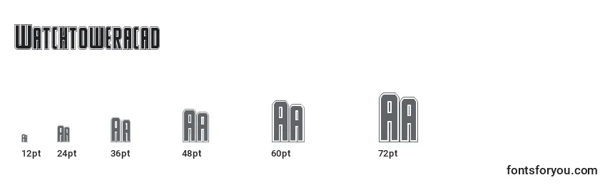 Watchtoweracad Font Sizes