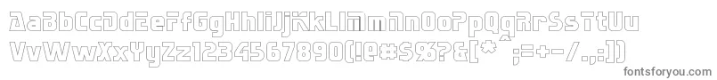 SternbachHollow Font – Gray Fonts on White Background