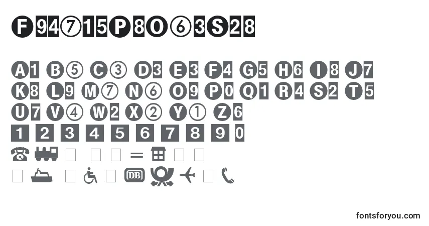 A fonte FormatPiOneSsi – alfabeto, números, caracteres especiais