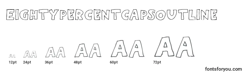 Eightypercentcapsoutline Font Sizes