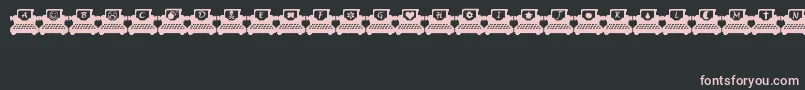 フォントWriters Block – 黒い背景にピンクのフォント