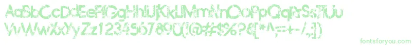 Frailbedazzled-Schriftart – Grüne Schriften