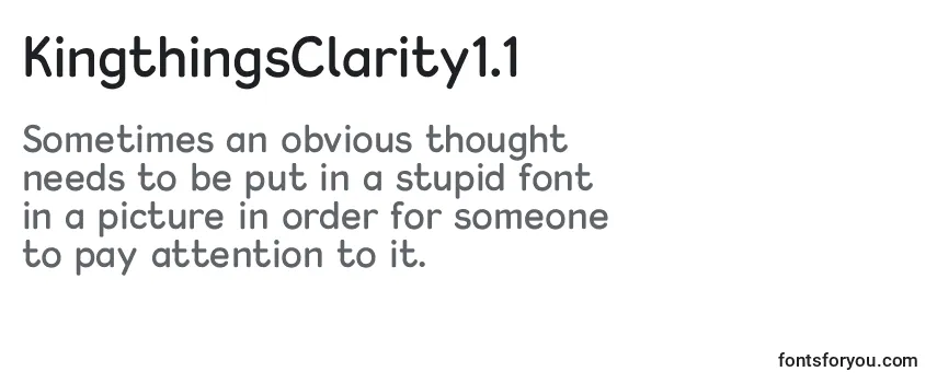 Шрифт KingthingsClarity1.1
