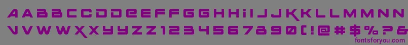 Spacerangertitle Font – Purple Fonts on Gray Background