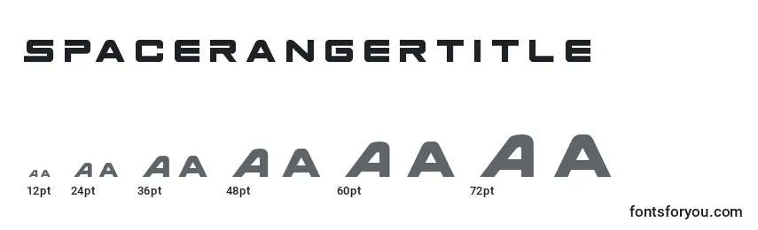 Размеры шрифта Spacerangertitle