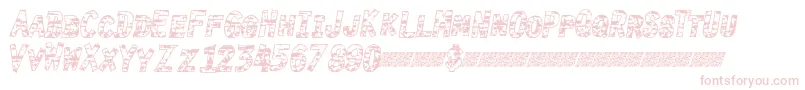 Burntime Font – Pink Fonts on White Background