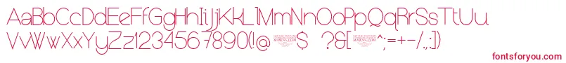 NolicenseKeraterultralight Font – Red Fonts