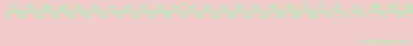 DontBugMeJl Font – Green Fonts on Pink Background