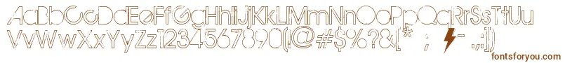 Шрифт TheMapleOrigins – коричневые шрифты на белом фоне