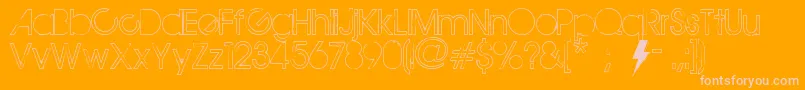 TheMapleOrigins Font – Pink Fonts on Orange Background
