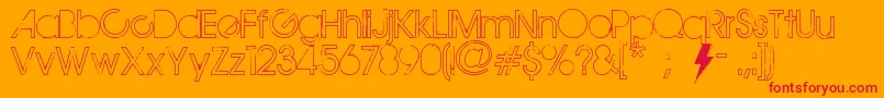 TheMapleOrigins Font – Red Fonts on Orange Background