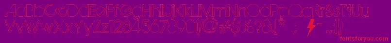 TheMapleOrigins Font – Red Fonts on Purple Background