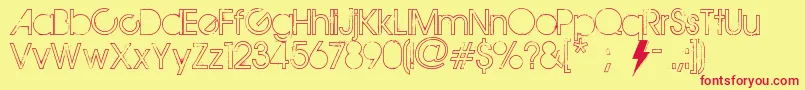 TheMapleOrigins Font – Red Fonts on Yellow Background
