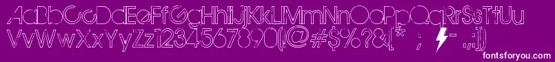 TheMapleOrigins Font – White Fonts on Purple Background