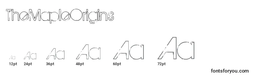 TheMapleOrigins Font Sizes