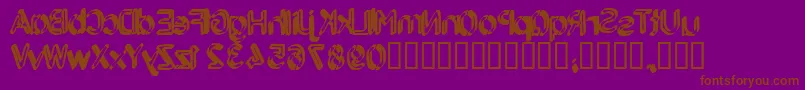 Más sobre la fuente BackcabOriginal fuente BackcabOriginal – Fuentes Marrones Sobre Fondo Morado
