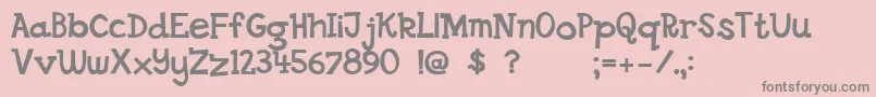 Dsgoose Font – Gray Fonts on Pink Background