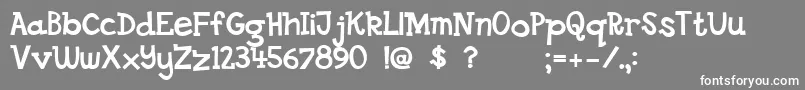 Dsgoose Font – White Fonts on Gray Background