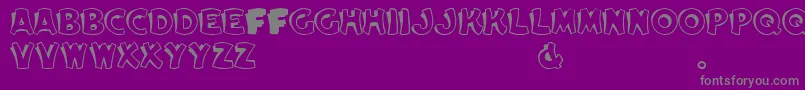 ElwoodRegular Font – Gray Fonts on Purple Background