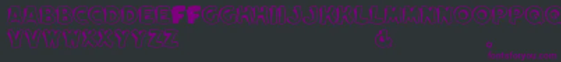 ElwoodRegular Font – Purple Fonts on Black Background