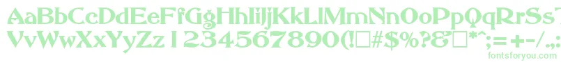 AbbeyOldStyleSfBold Font – Green Fonts on White Background