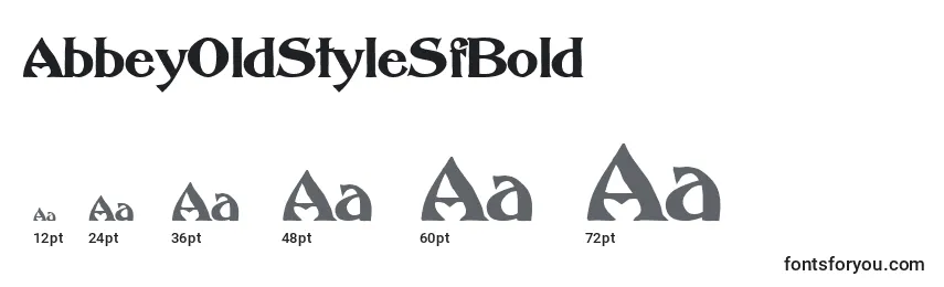 AbbeyOldStyleSfBold Font Sizes