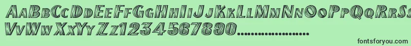 TexMexDisplaySsiExtraBold Font – Black Fonts on Green Background