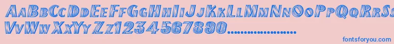 TexMexDisplaySsiExtraBold Font – Blue Fonts on Pink Background