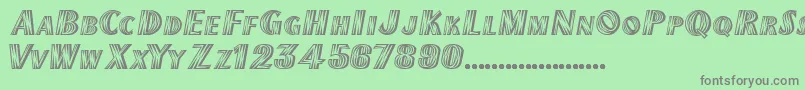 TexMexDisplaySsiExtraBold Font – Gray Fonts on Green Background