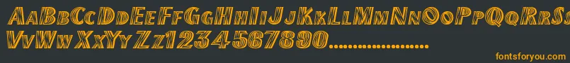 TexMexDisplaySsiExtraBold Font – Orange Fonts on Black Background