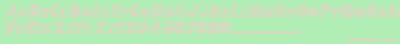 TexMexDisplaySsiExtraBold Font – Pink Fonts on Green Background