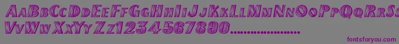 TexMexDisplaySsiExtraBold Font – Purple Fonts on Gray Background